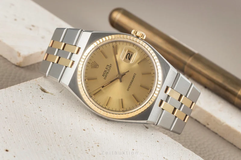 Rolex Oysterquartz steel / gold quartz men's watch 17013 [2603551]