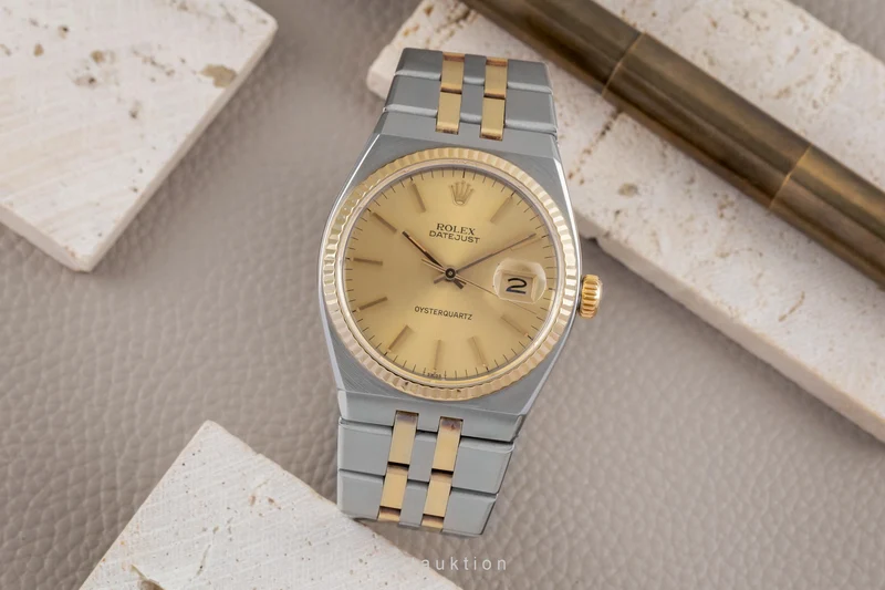 Rolex Oysterquartz steel / gold quartz men's watch 17013 [2603551]