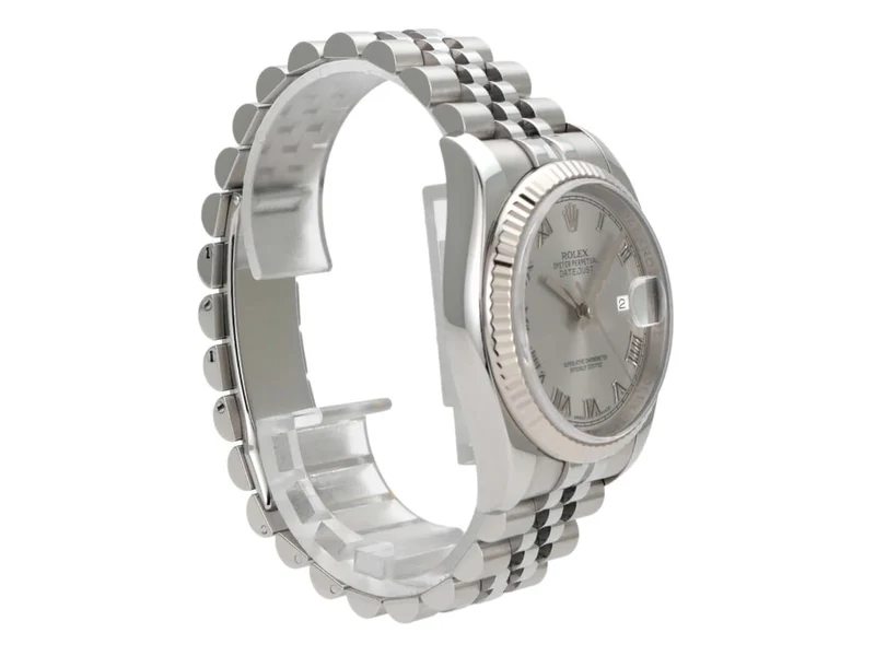 Rolex Datejust 36 Oystersteel 116234 Silber Römisch Jubile-Band