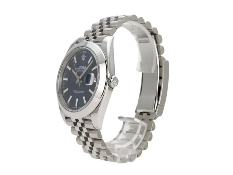 Rolex Datejust 41 Edelstahl 126300 Blau Jubile-Band