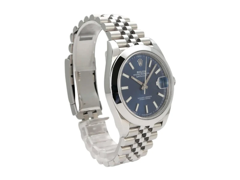 Rolex Datejust 41 Edelstahl 126300 Blau Jubile-Band