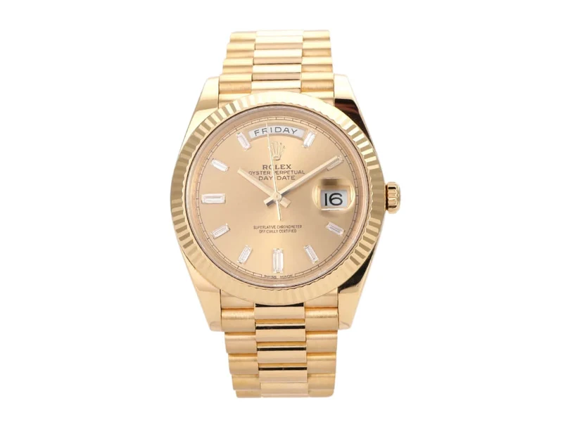 Rolex Day-Date 40 Gelbgold 228238 Champagner Diamant