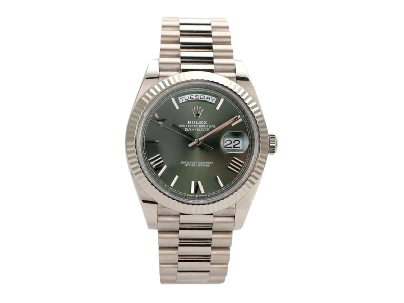 Rolex Day-Date 40 Weißgold 228239 Olivgrün