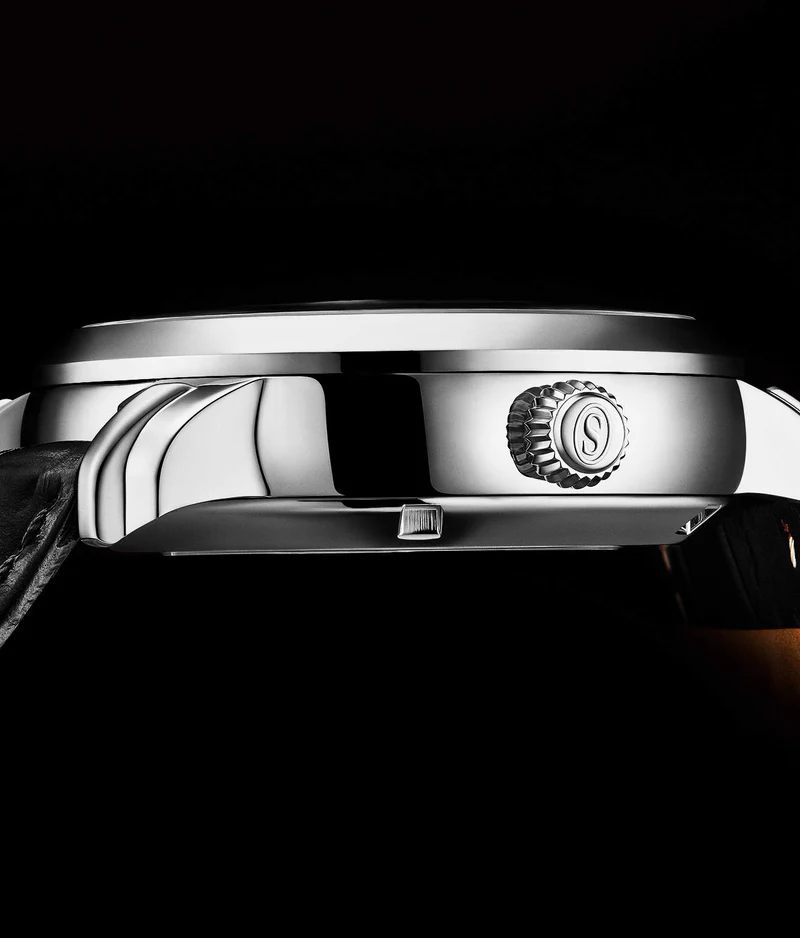 Stührling Celestial Timekeeper 1017 Dual Time Automatic 44mm Skeleton Watch