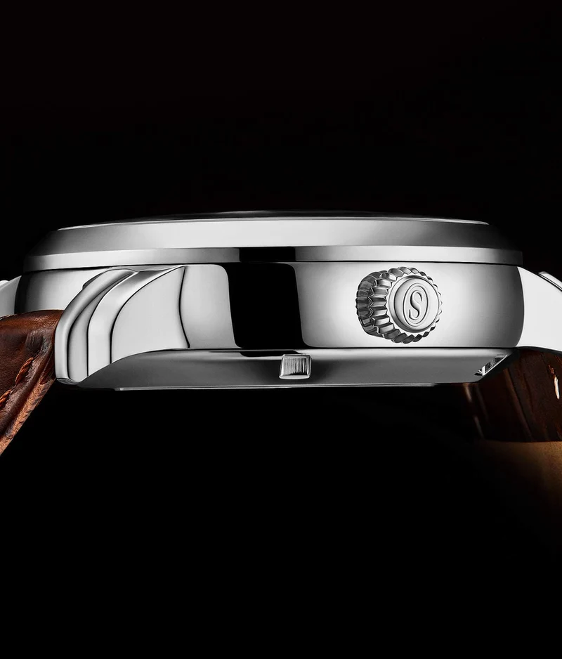 Stührling Celestial Timekeeper 1017 Dual Time Automatic 44mm Skeleton Watch