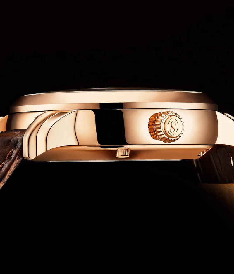 Stührling Celestial Timekeeper 1017 Dual Time Automatic 44mm Skeleton Watch