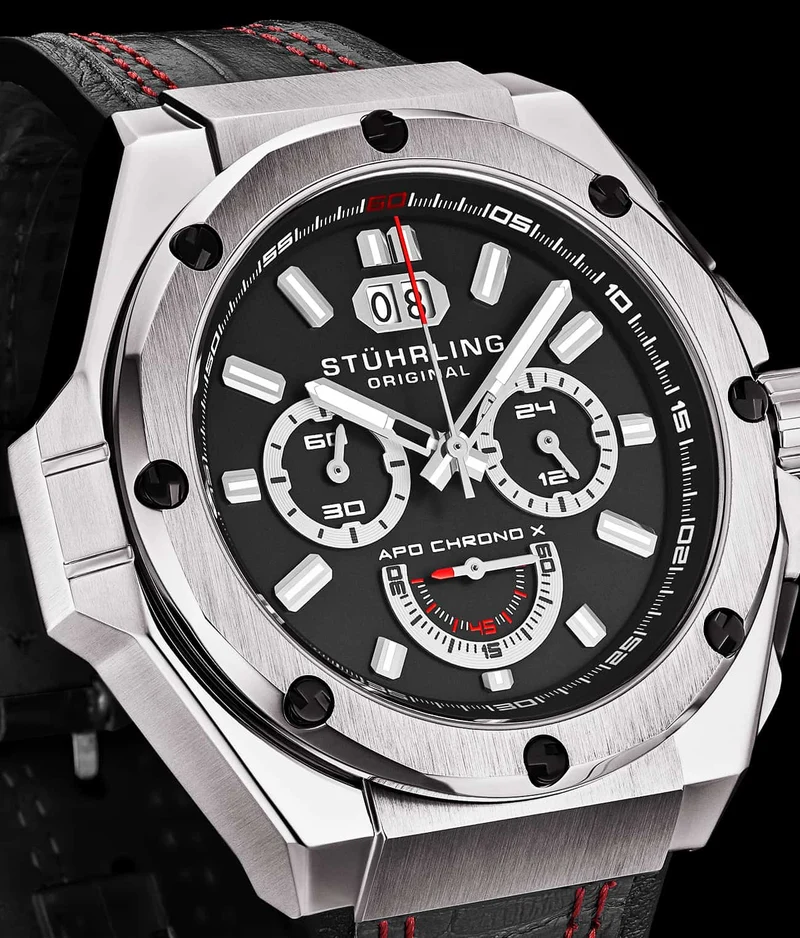 Stührling APO Chrono X 1018 44mm Timepiece