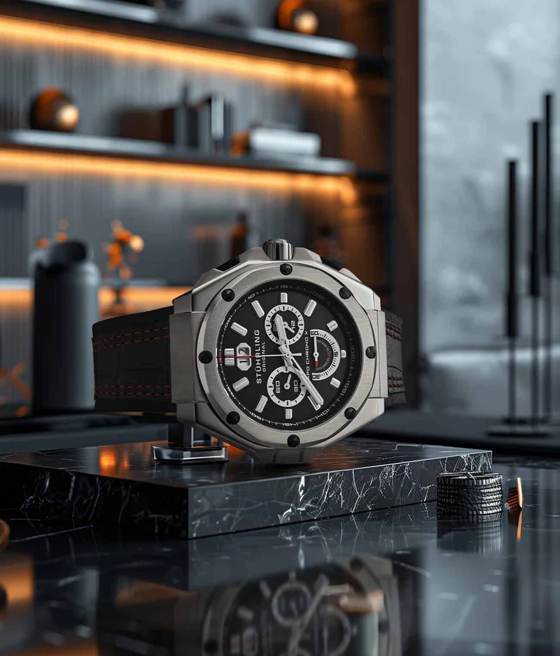Stührling APO Chrono X 1018 44mm Timepiece