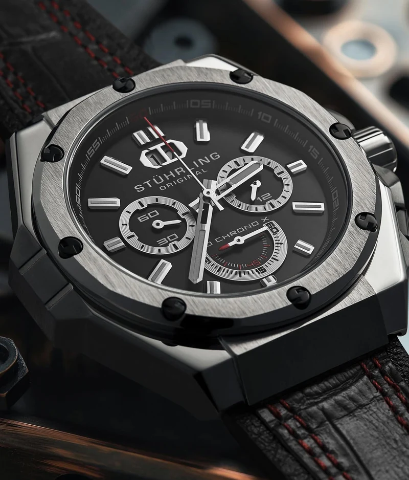Stührling APO Chrono X 1018 44mm Timepiece