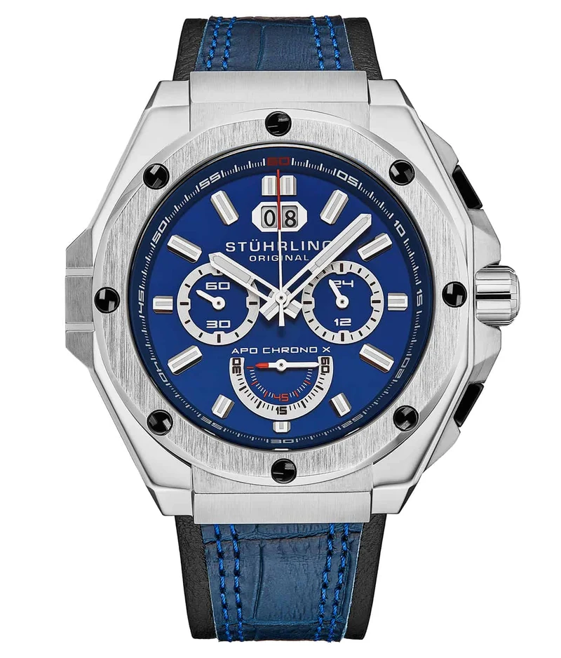Stührling APO Chrono X 1018 44mm Timepiece