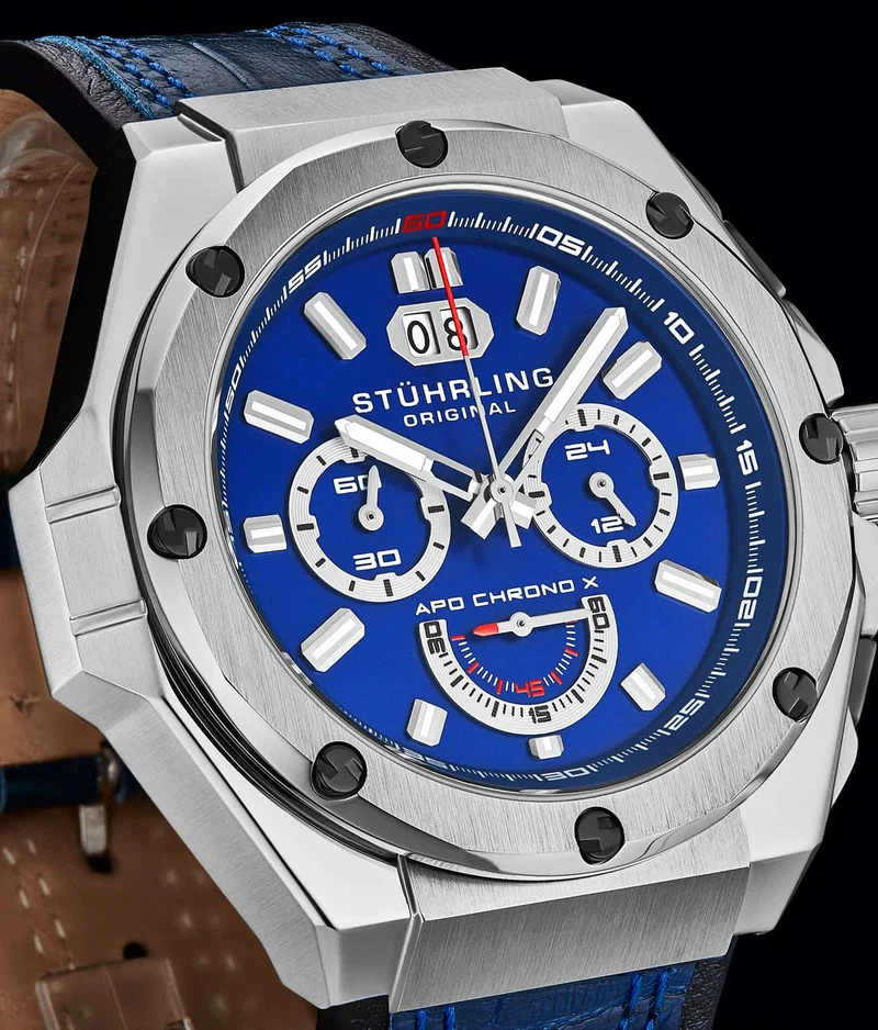 Stührling APO Chrono X 1018 44mm Timepiece