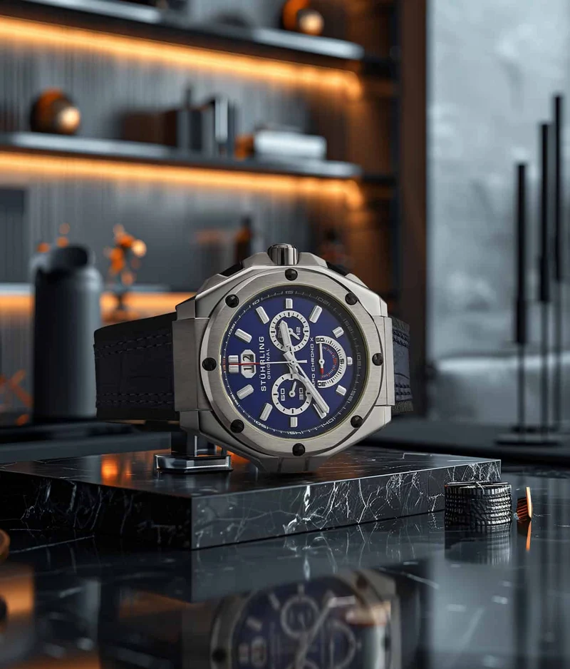 Stührling APO Chrono X 1018 44mm Timepiece