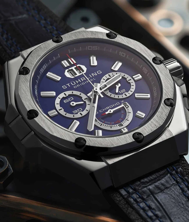Stührling APO Chrono X 1018 44mm Timepiece