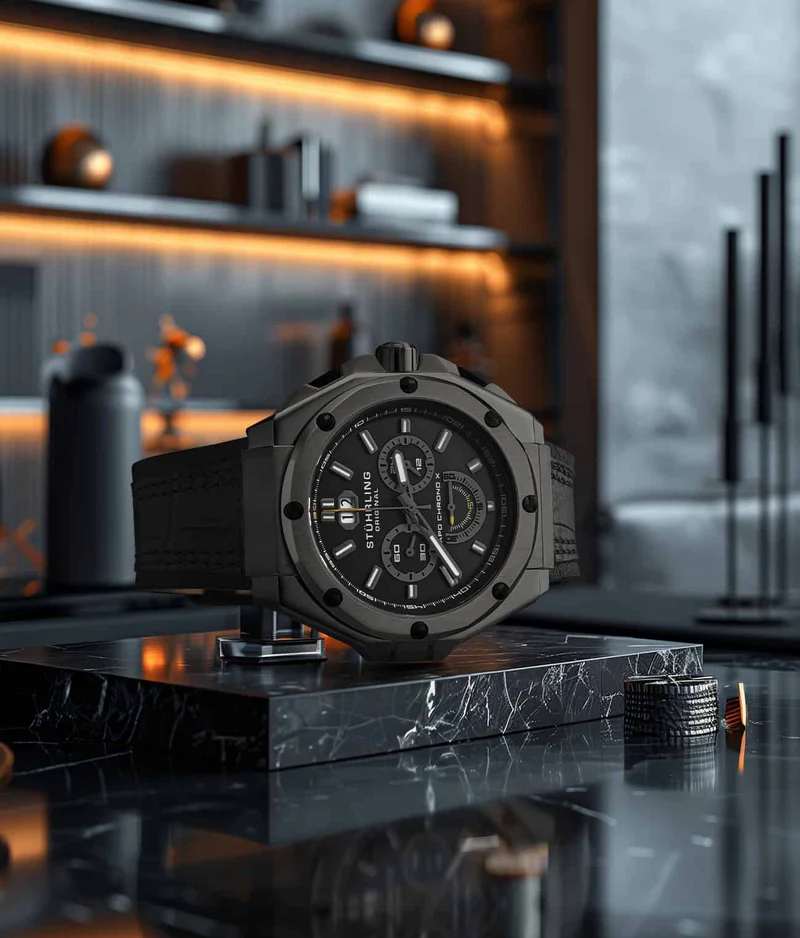 Stührling APO Chrono X 1018 44mm Timepiece