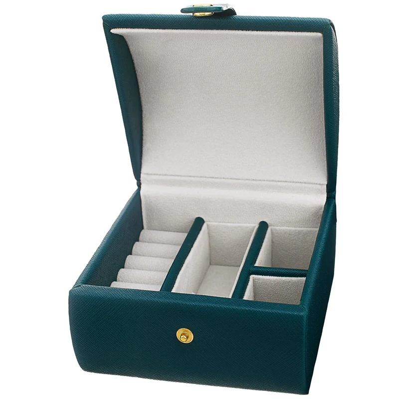 Stührling Teal Treasure Watch & Jewelry Case