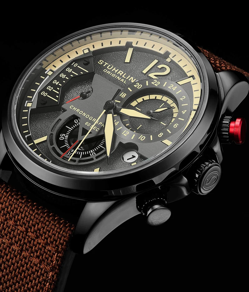 Stührling Cordura 4029 Quartz 45mm Aviator