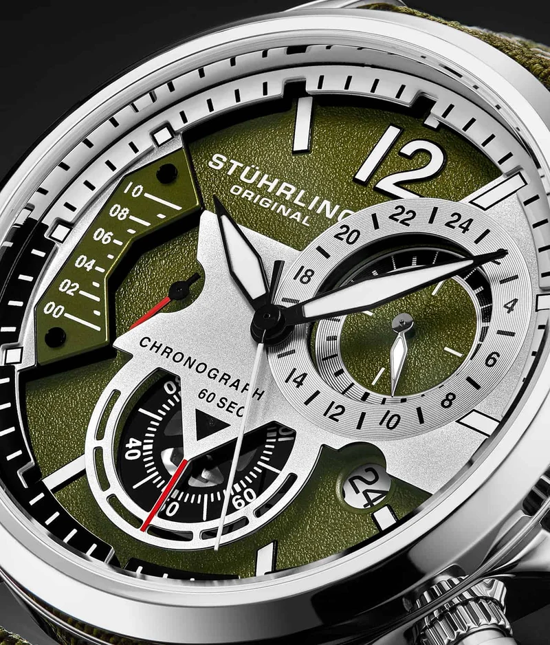 Stührling Cordura 4029 Quartz 45mm Aviator