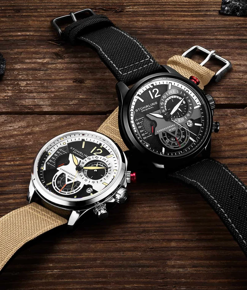 Stührling Cordura 4029 Quartz 45mm Aviator