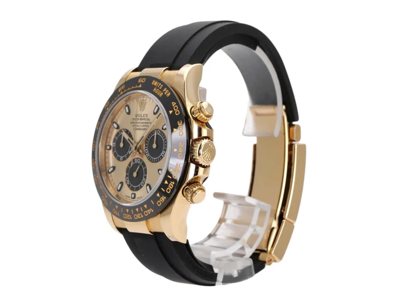 Rolex Daytona 116518LN Gelbgold Oysterflex Champagnerfarben