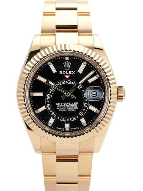 Rolex Sky-Dweller 336938 Gelbgold Schwarz