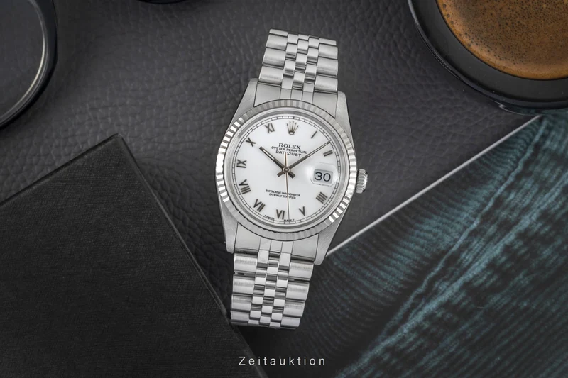 Rolex Datejust steel / white gold automatic men's watch 16234 [2604013]