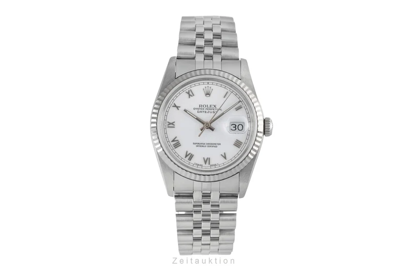 Rolex Datejust steel / white gold automatic men's watch 16234 [2604013]