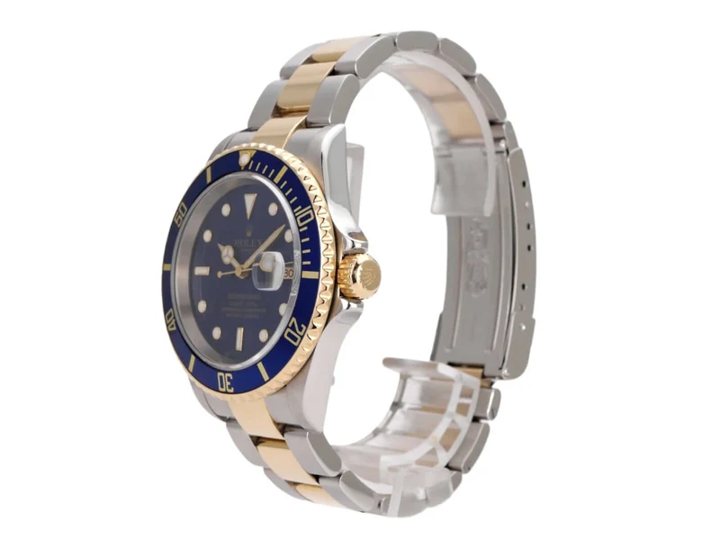 Rolex Submariner Date 16613 Edelstahl Gold Blau