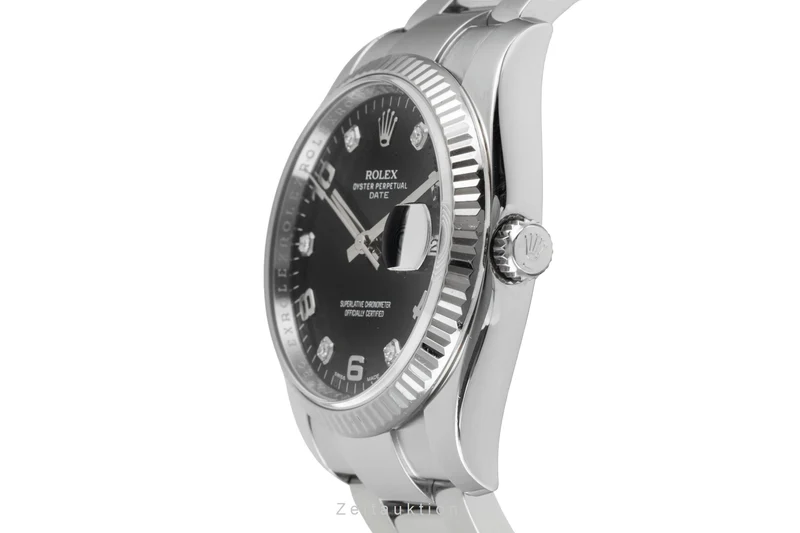 Rolex Date steel / white gold automatic unisex 115234 [2603769]