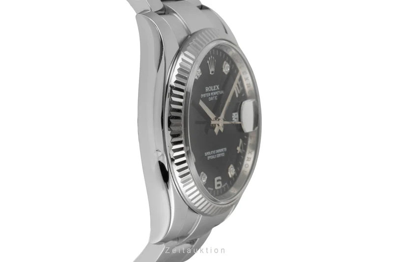 Rolex Date steel / white gold automatic unisex 115234 [2603769]