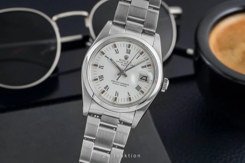 Rolex Date steel automatic men's watch 1500 [2603571]