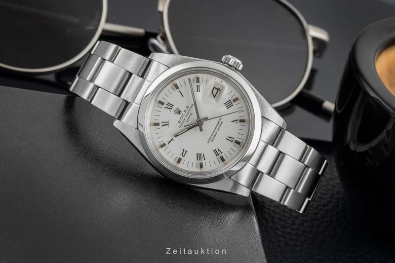 Rolex Date steel automatic men's watch 1500 [2603571]