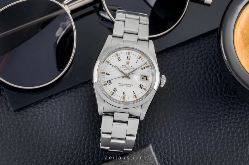 Rolex Date steel automatic men's watch 1500 [2603571]