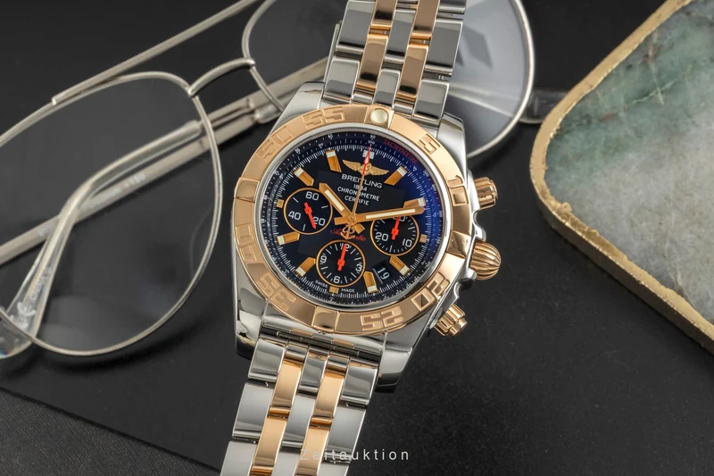 Breitling Chronomat 44 chronograph steel / gold automatic men's watch CB01119N/BA51 Limited [2604037]