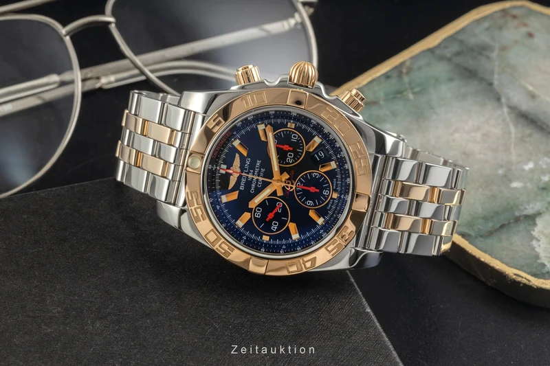 Breitling Chronomat 44 chronograph steel / gold automatic men's watch CB01119N/BA51 Limited [2604037]