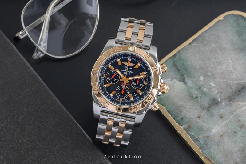 Breitling Chronomat 44 chronograph steel / gold automatic men's watch CB01119N/BA51 Limited [2604037]