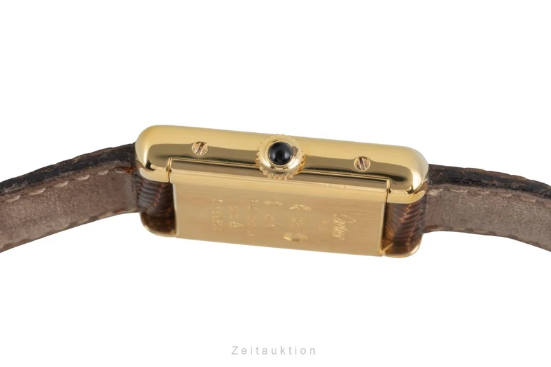 Cartier Tank silver-gilt manual winding women's watch [2603162]