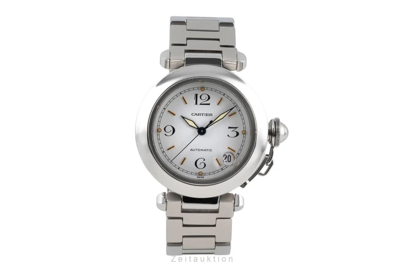 Cartier Pasha steel automatic men's watch W31015M7 [2603952]
