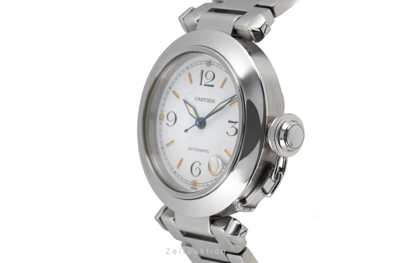 Cartier Pasha steel automatic men's watch W31015M7 [2603952]