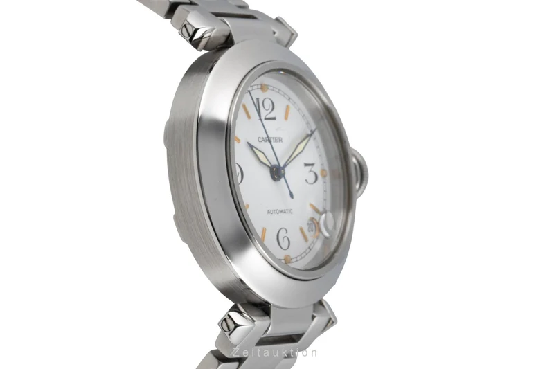 Cartier Pasha steel automatic men's watch W31015M7 [2603952]