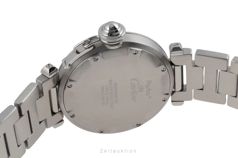 Cartier Pasha steel automatic men's watch W31015M7 [2603952]