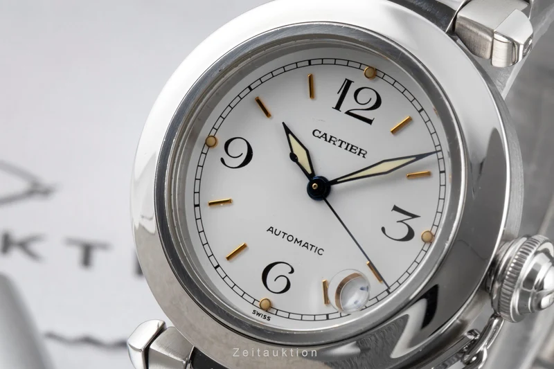 Cartier Pasha steel automatic men's watch W31015M7 [2603952]