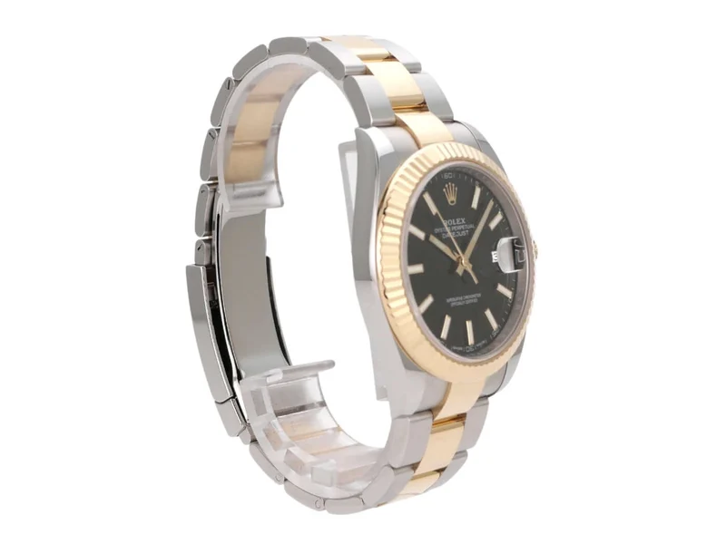 Rolex Datejust 41 Edelstahl Gelbgold 126333 Schwarz