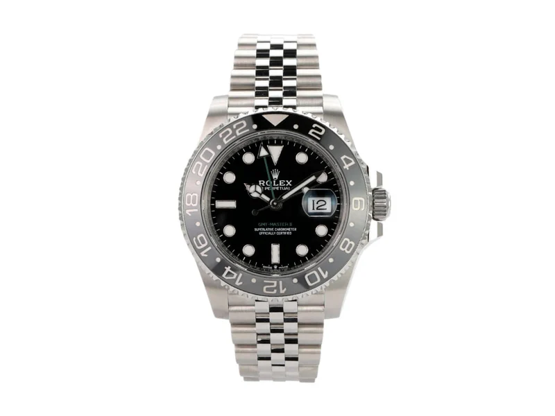 Rolex GMT-Master II Edelstahl Ref. 126710GRNR Jubile-Band