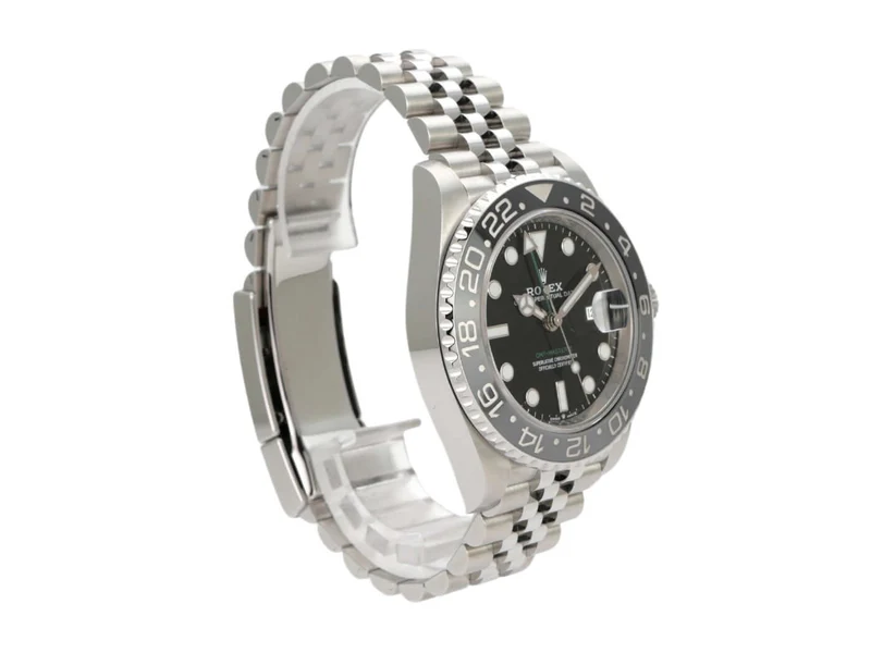 Rolex GMT-Master II Edelstahl Ref. 126710GRNR Jubile-Band