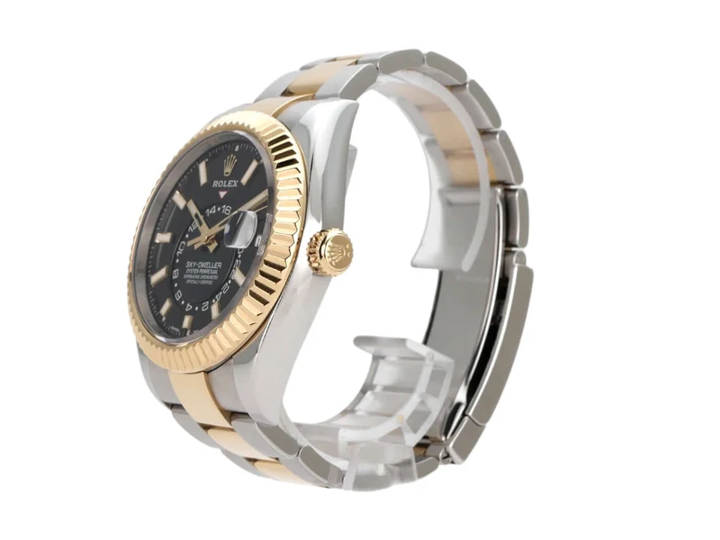Rolex Sky-Dweller Edelstahl - Gelbgold 326933 Schwarz