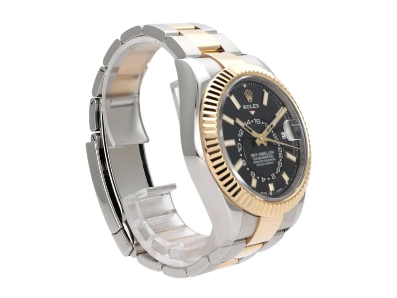 Rolex Sky-Dweller Edelstahl - Gelbgold 326933 Schwarz