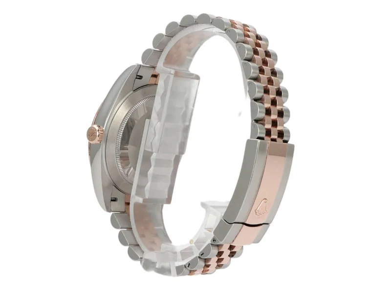Rolex Datejust 41 Edelstahl Everose-Gold 126331 Silber Riffel Jubile