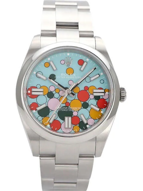Rolex Oyster Perpetual 41 Ref. 124300 Türkisblau Celebration