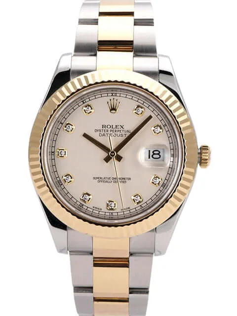 Rolex Datejust II 41 116333 Ivory Diamant
