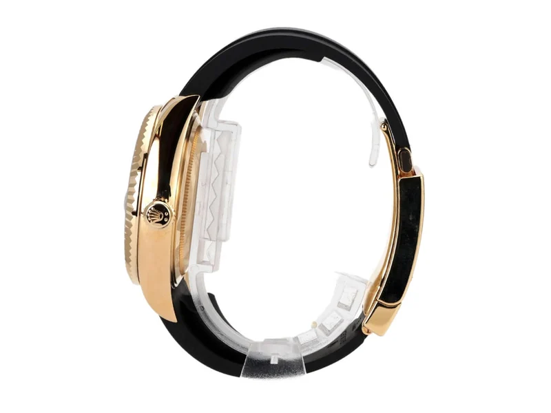 Rolex Sky-Dweller Gelbgold Oysterflex 326238 Schwarz